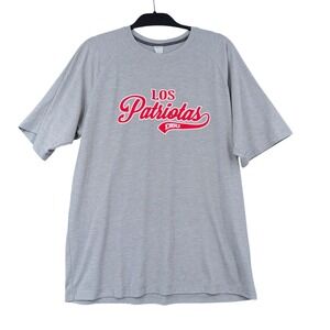 Sport-Tek Mens Los Patriotas DBU Grey Raglan Graphic T-Shirt Size L Large